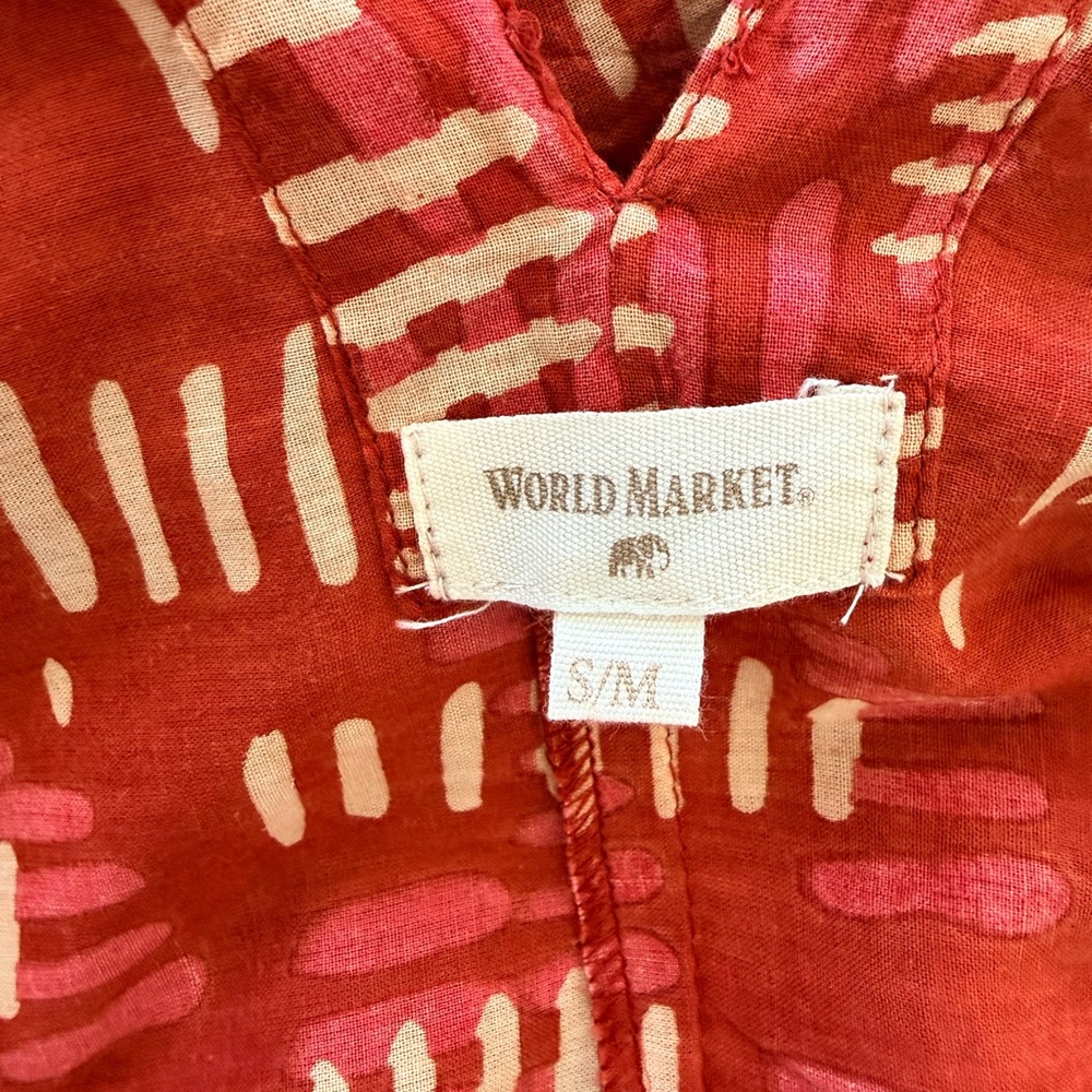 World Market Tie Back Spaghetti Strap Coverup with Pockets - Picture 8 of 8